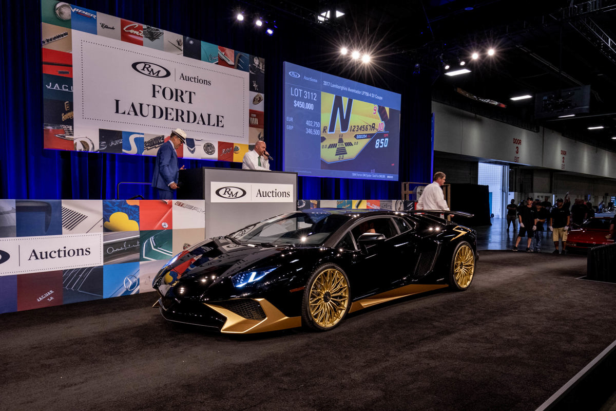 2017 Lamborghini Aventador LP750-4 SV Coupe offered at RM Auctions’ Fort Lauderdale live auction 2019